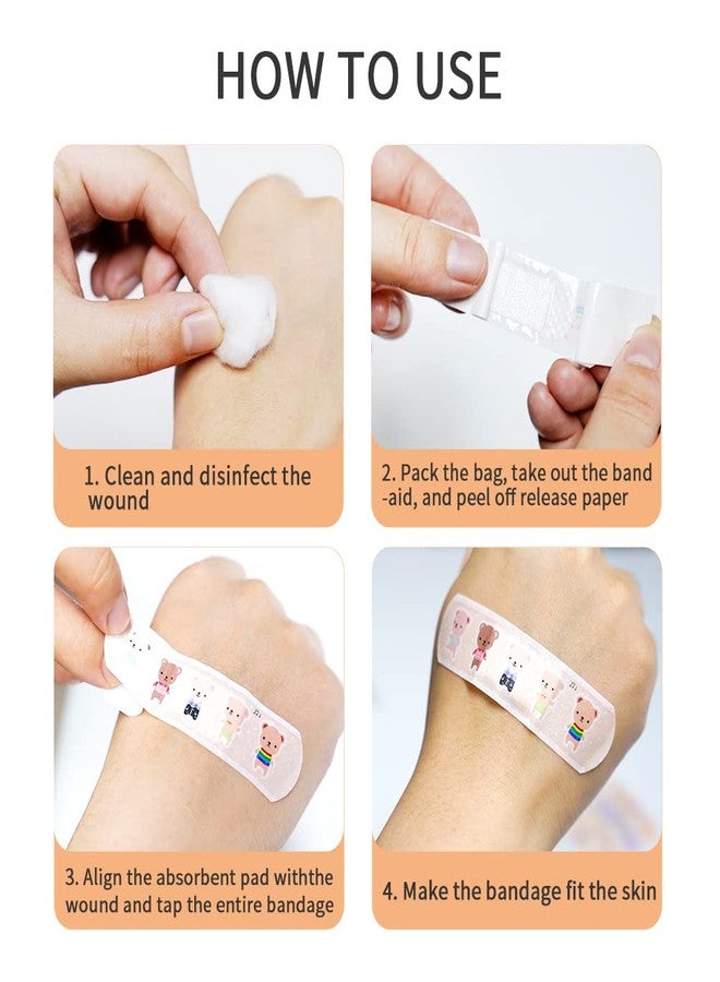 AndicAge Cute Bandages 100 Count Water Resistant Breathable Bandages Cute Cartoon Adhesive First Aid for Kids Children - Image 5